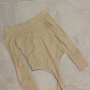 NWOT Free People Off Shoulder Bodysuit